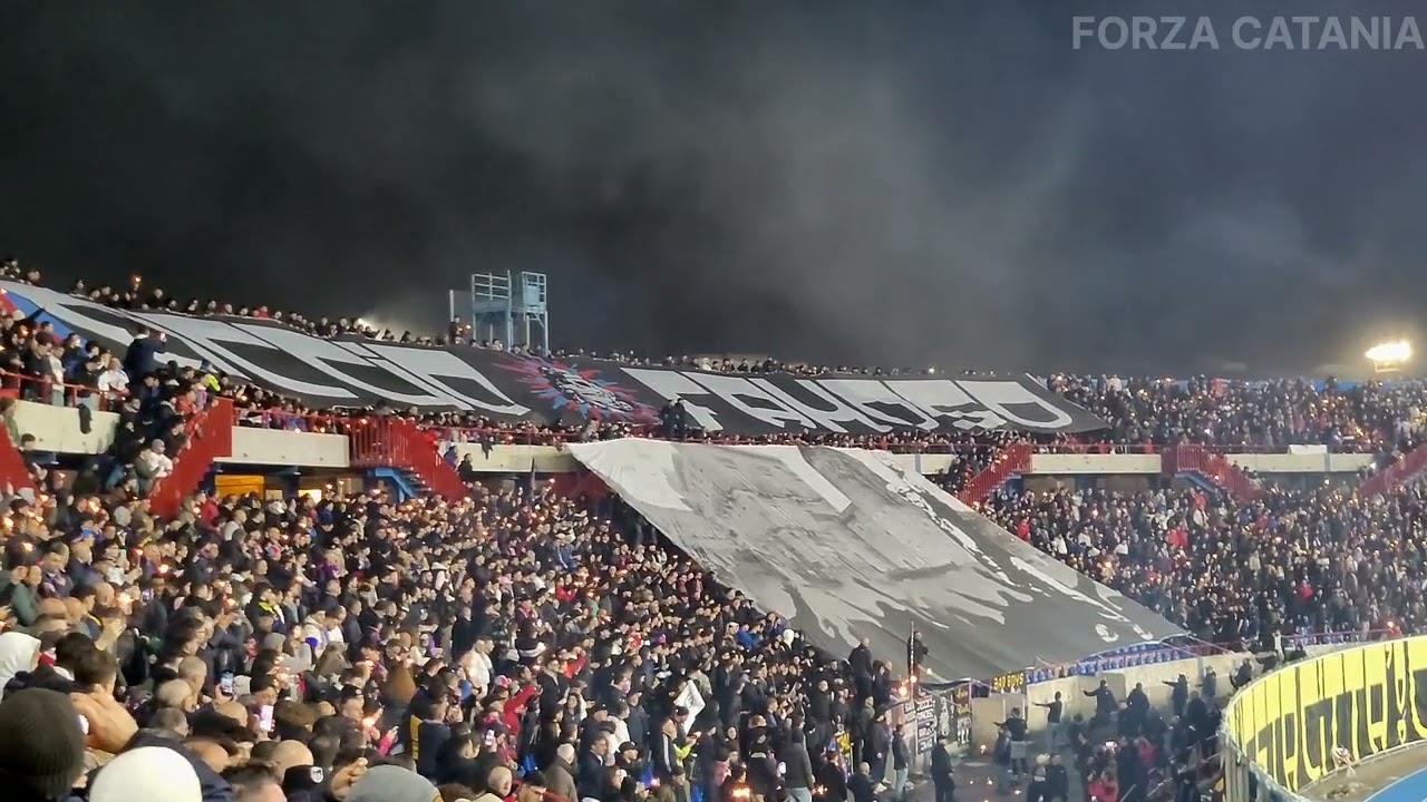 COREOGRAFIA DEDICATA A CICCIO FAMOSO 28/02/2024 #calciocatania