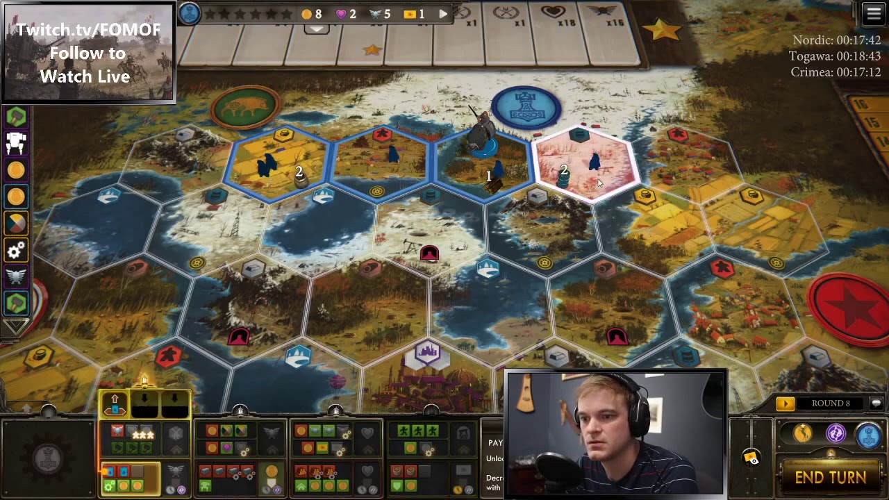 Nordic Engineering 20 Turns - Ranked - LIVE stream - Scythe Board Game - 8/28/2020
