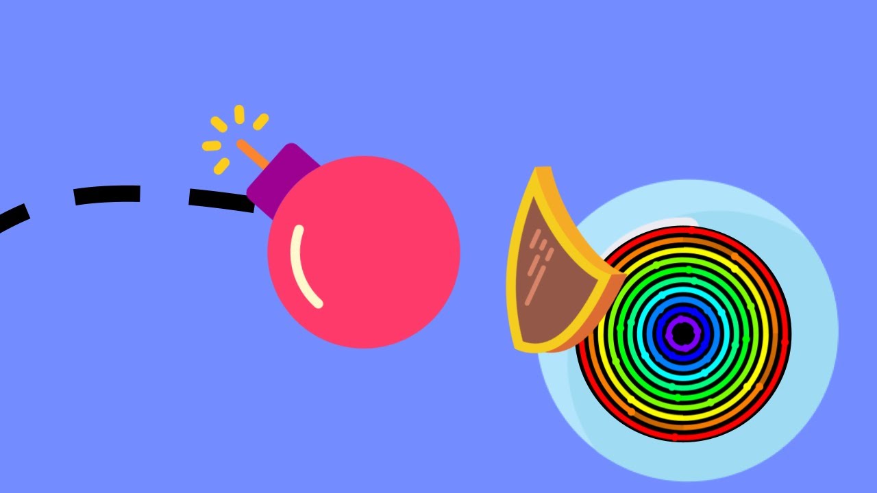 Block the Bomb : 24 Marbles Race Challenge (by Algodoo)
