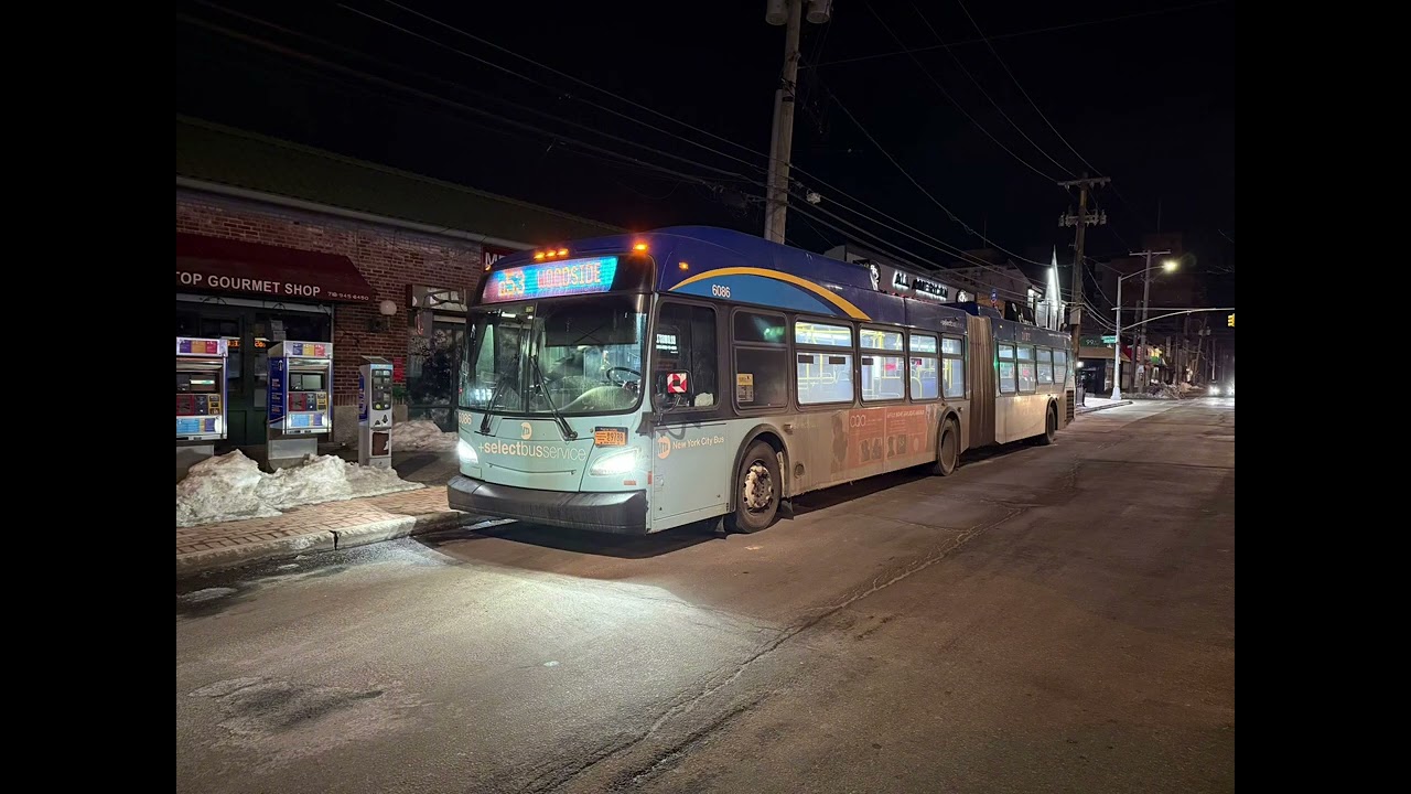 Sound clip of New Flyer XD60# 6086 on the Q53 +selectbusservice+