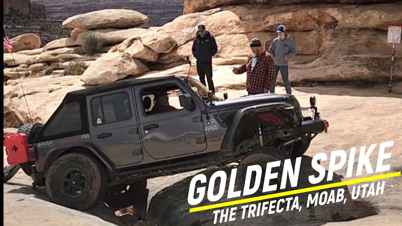 Golden Spike, Part of the Trifecta in Moab, Utah