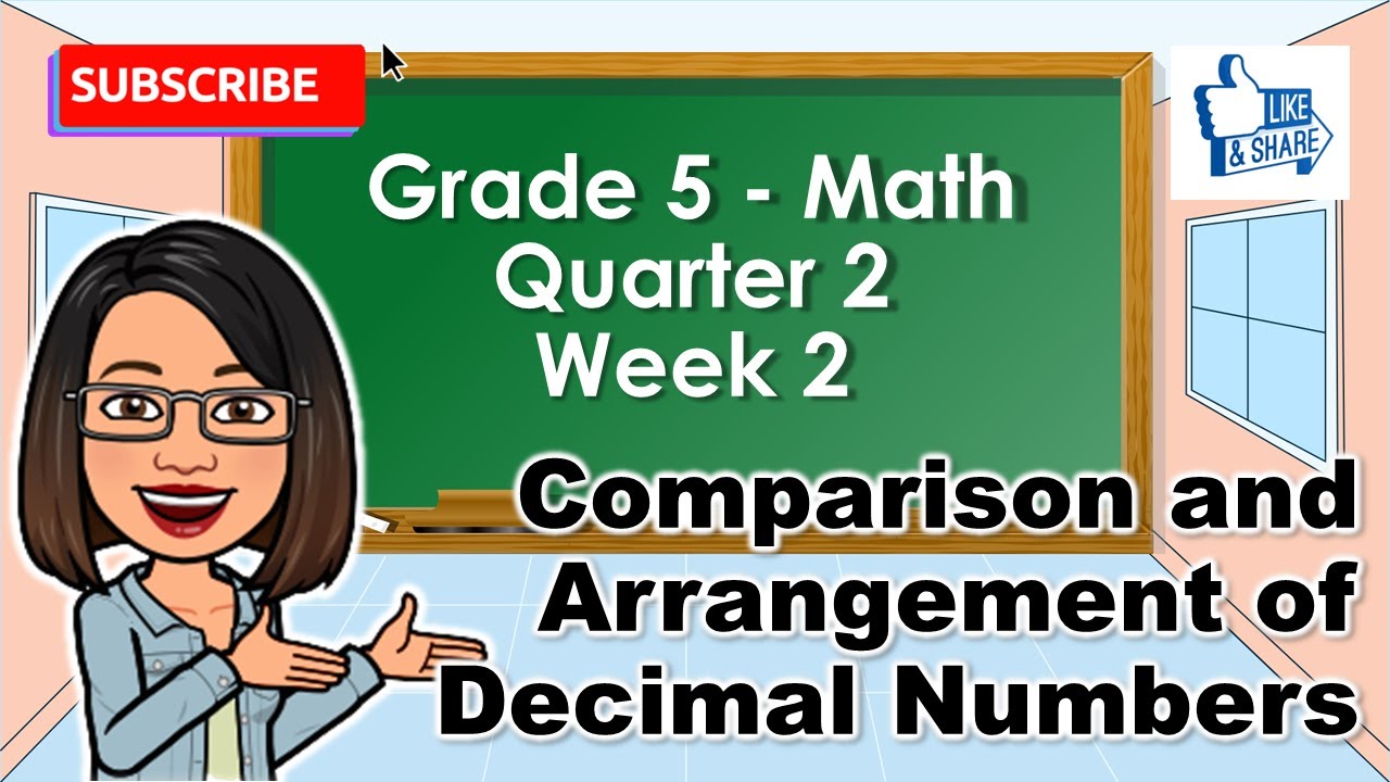 Grade 5 Math Quarter 2 Week 2: Comparison and Arrangement of Decimal Numbers TAGALOG