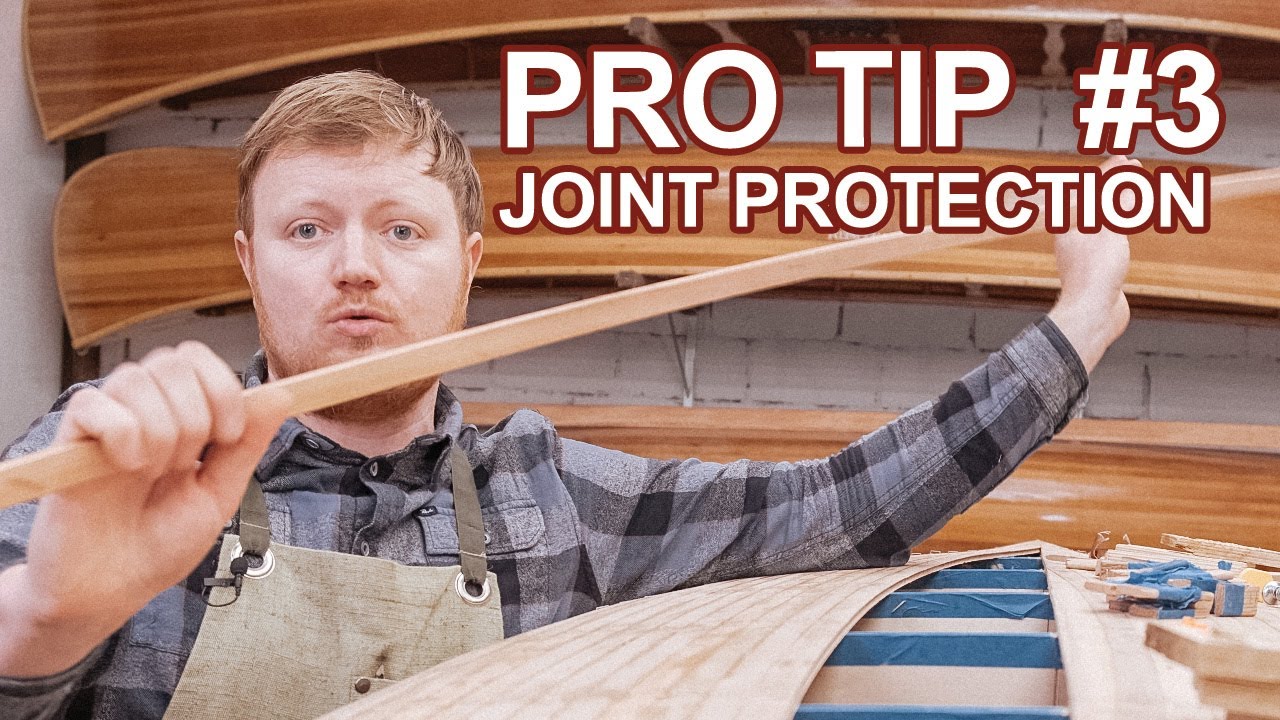 Protect scarf joints from failure. Cedar strip canoe. Tips and tricks. (Anglų k.)