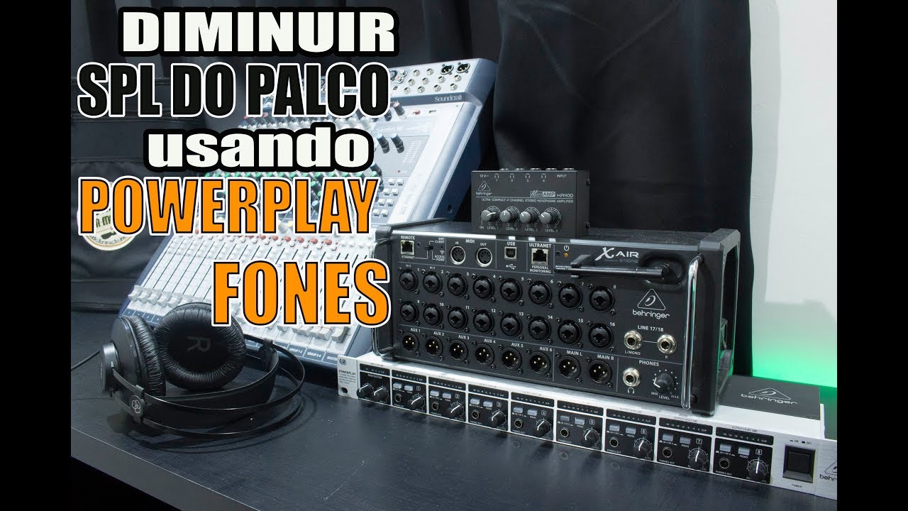 COMO LIGAR O FONE NA SAÍDA DA SUA MESA - POWERPLAY HA8000/ HA400