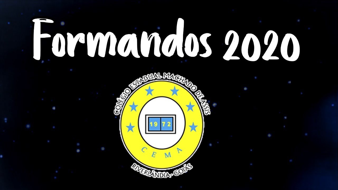 Formandos 2020 C.E. Machado de Assis - Riverl&acirc;ndia-RV