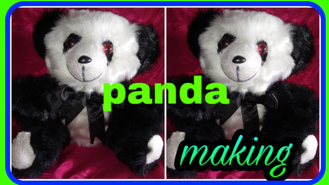 How to make softtoys Panda making /softtoys Panda making