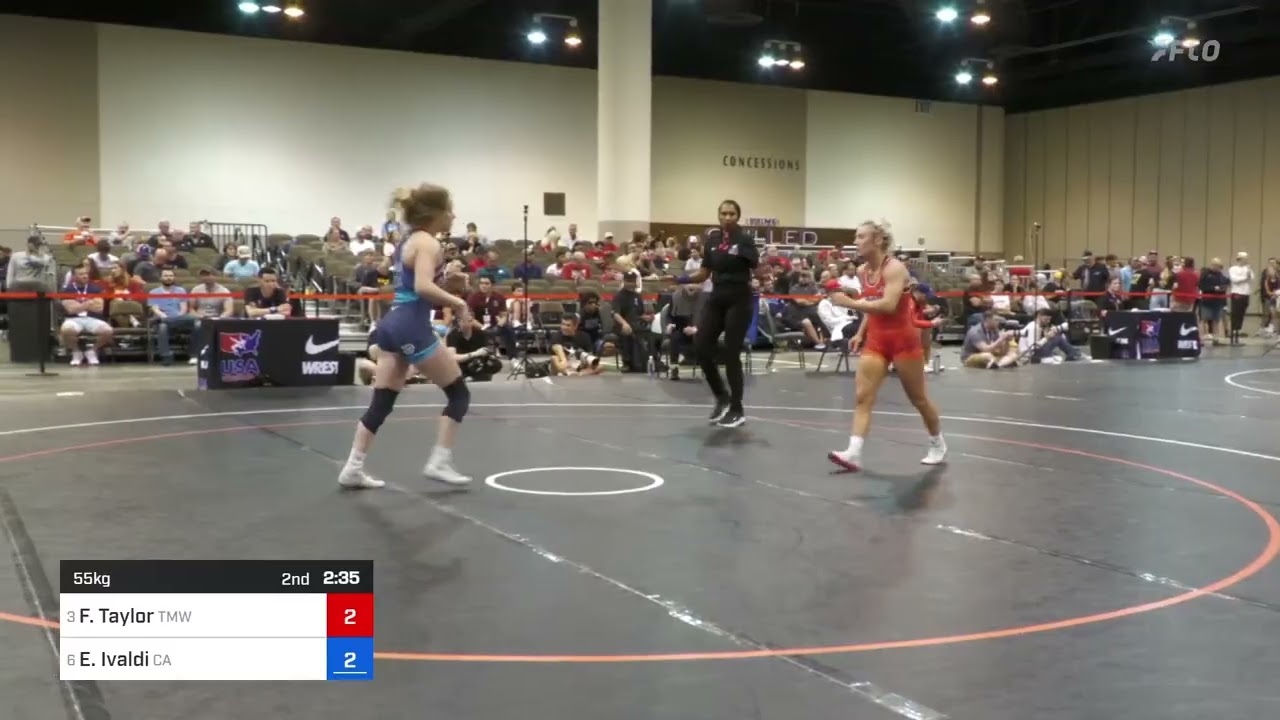 2024 Women’s Freestyle Senior World Team Trial: Felicity Taylor vs Elena Ivaldi: 55 KG Quarters