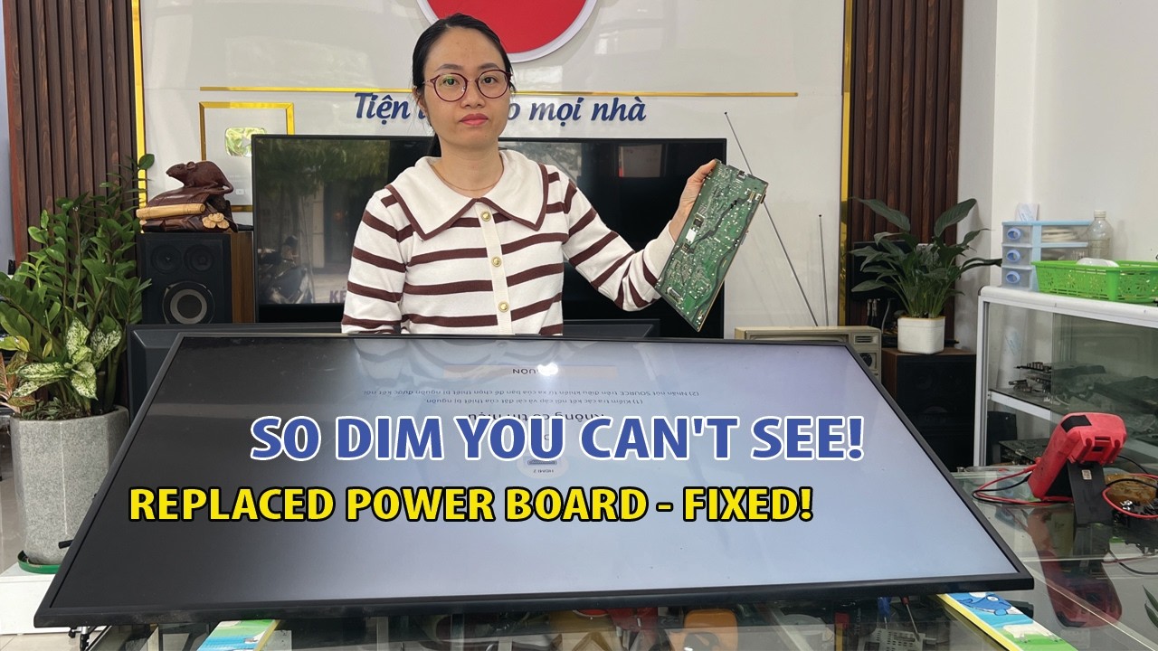 Previous Repairmen Made It Worse! Girl Replaces Rusty Power Board on Samsung TV