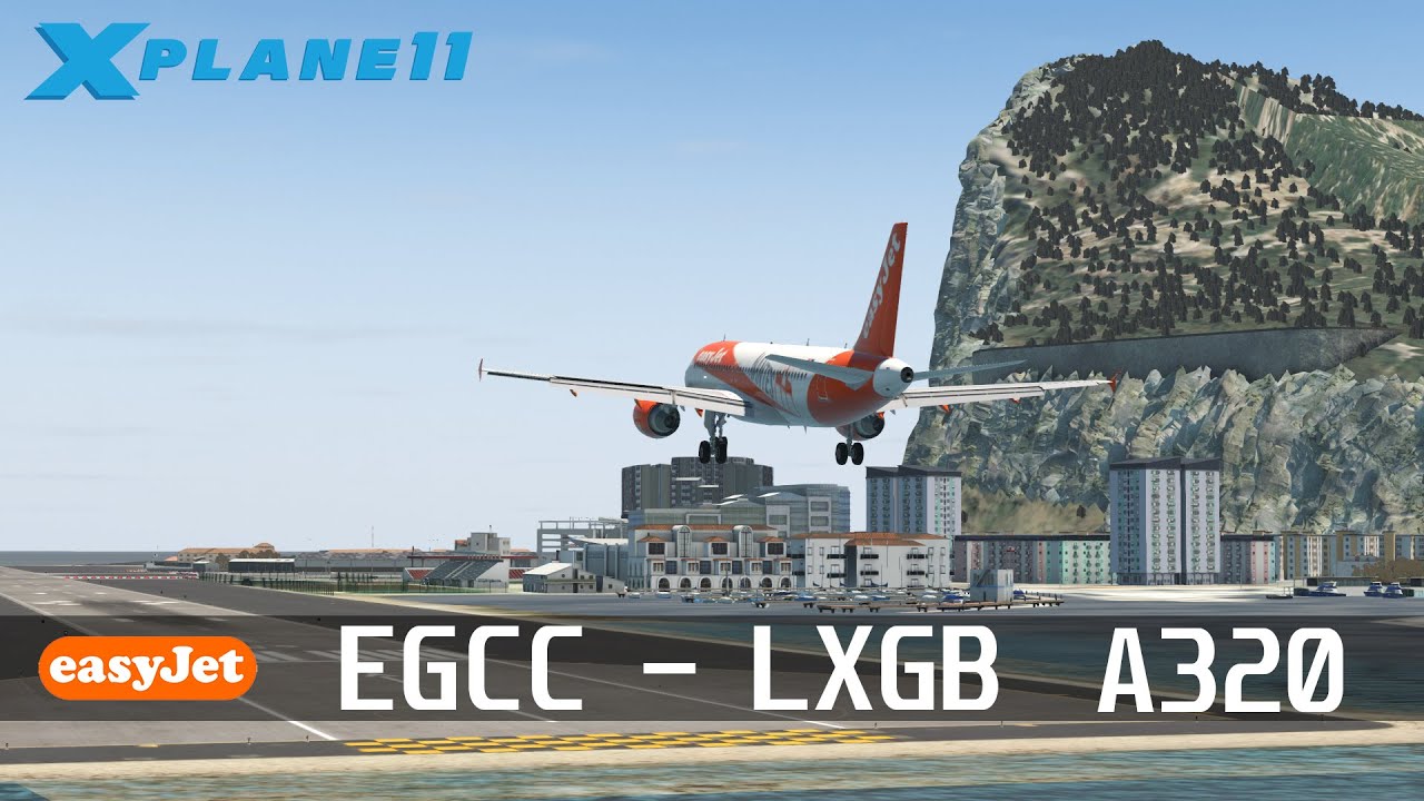Aproximación a Gibraltar | Manchester - Gibraltar | FF320 | X-Plane 11