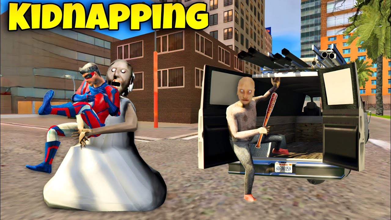 Superhero Kidnapping By Granny & Grandpa In Vice Town || Rope Hero Vice Town