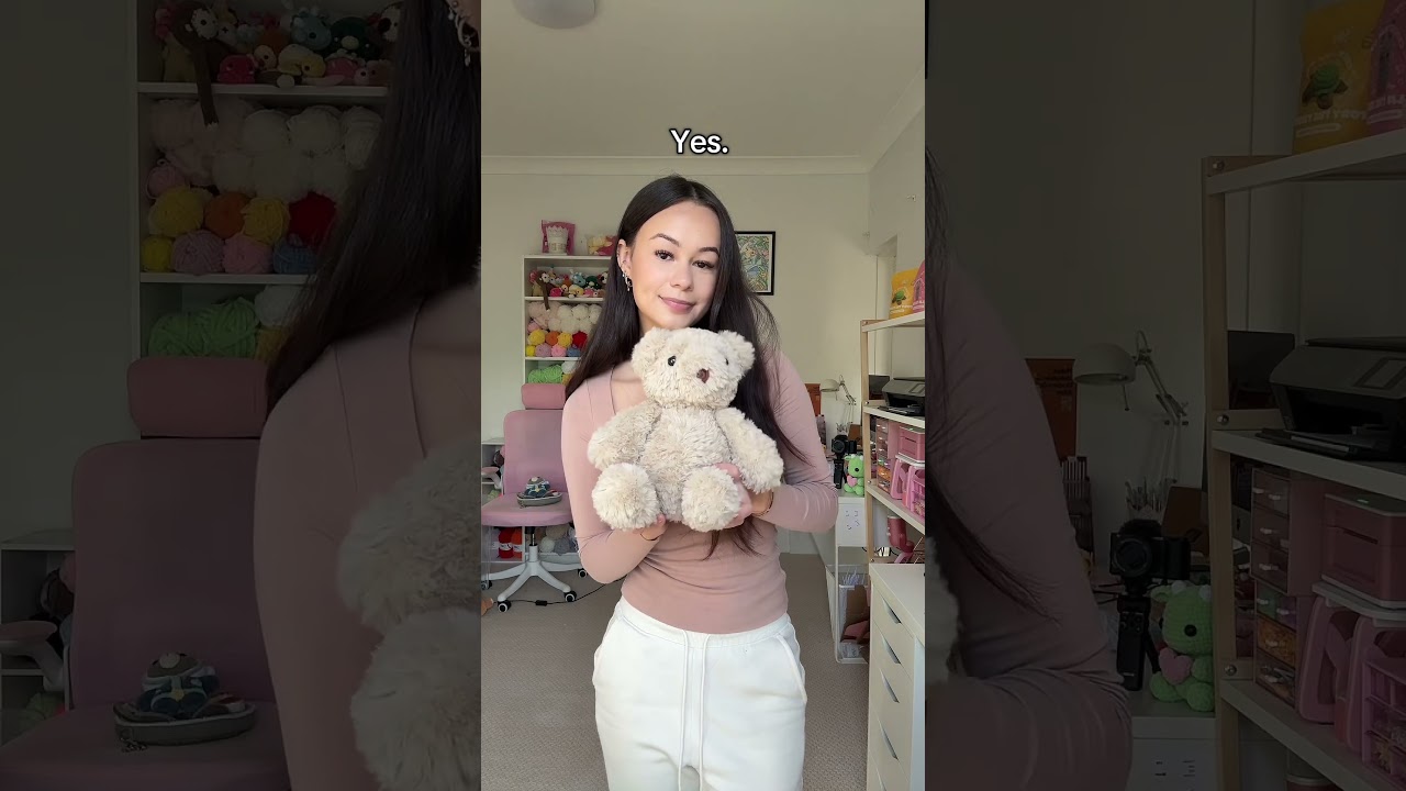 Crochet fluffy teddy bear 🧸 