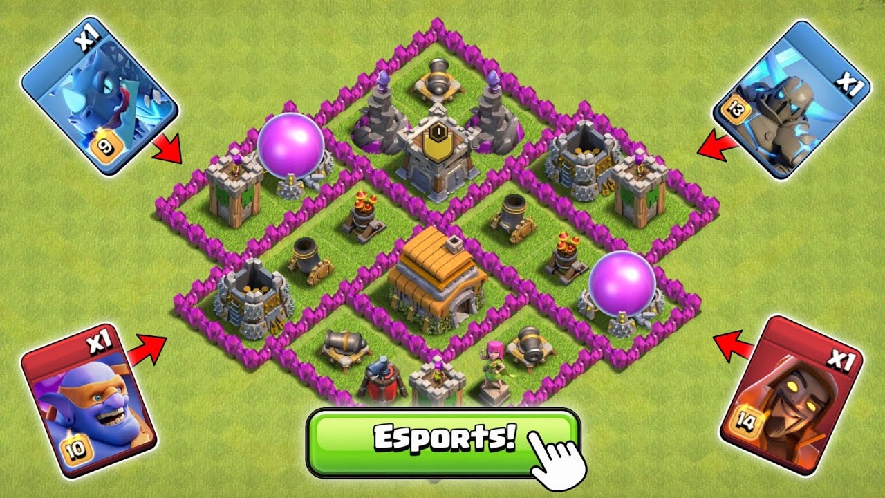 Townhall 6 Esports VS Every One Max Troop | Clash of Clans
