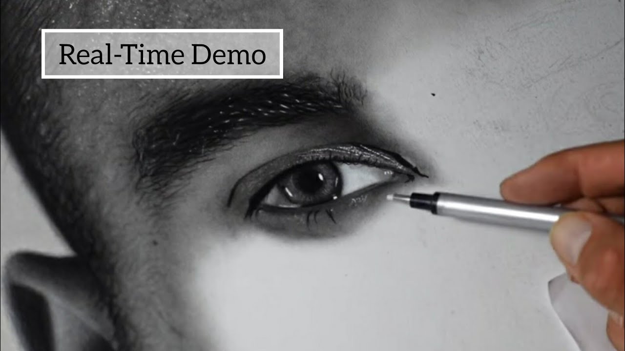 Drawing my own eye | 2 Hour Real-Time Demo