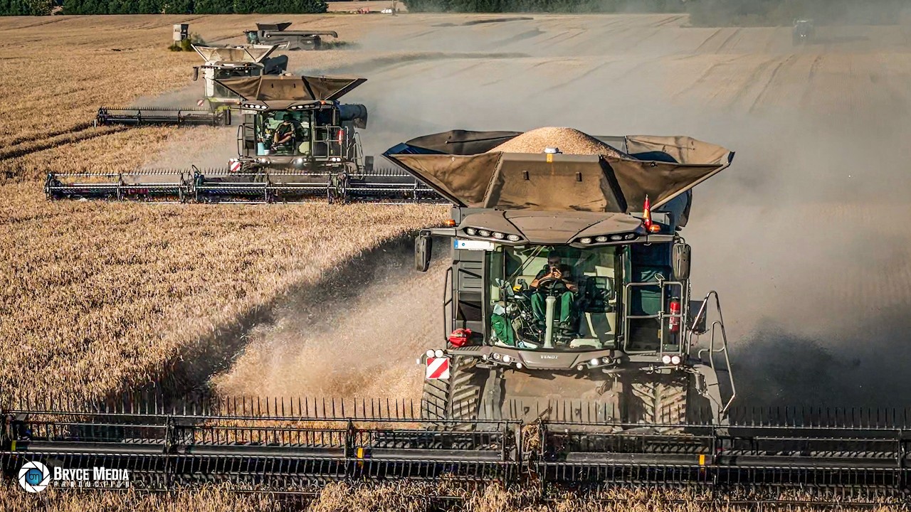 3x Fendt Ideal 10T & Westhoff Agrar + Claas Lexion 7700 & 85E Raupe lassen die Luft brennen! Ernte25