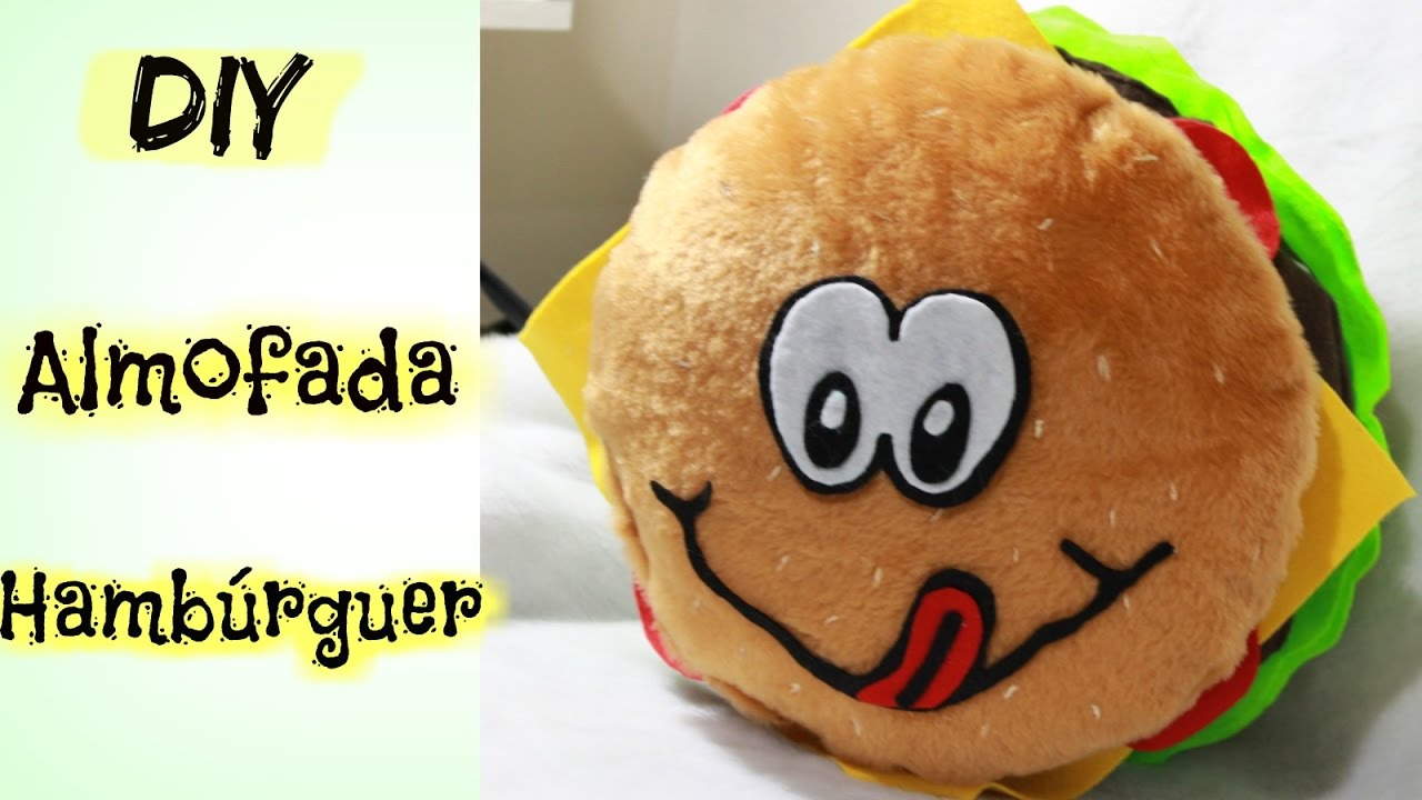 DIY: almofada hambúrguer 🍔