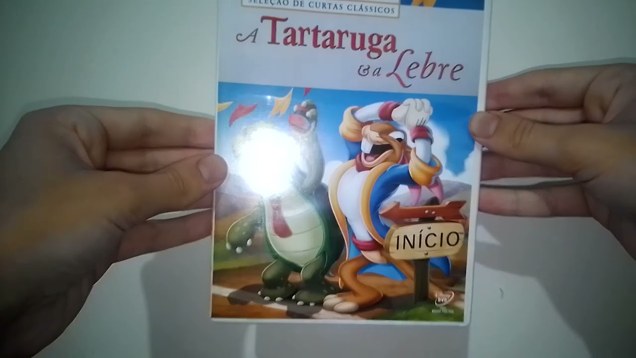 Unboxing do dvd seleção de curtas clássicos a tartaruga e a lebre Walt Disney