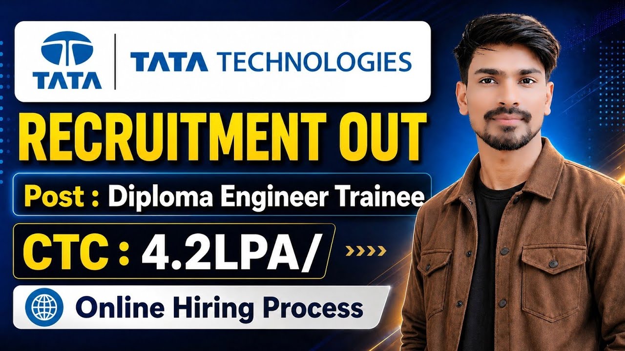 Tata Technologies Recruitment 2026 | Diploma Engineer Trainee | Tata Technologies Job Vacancy 2026