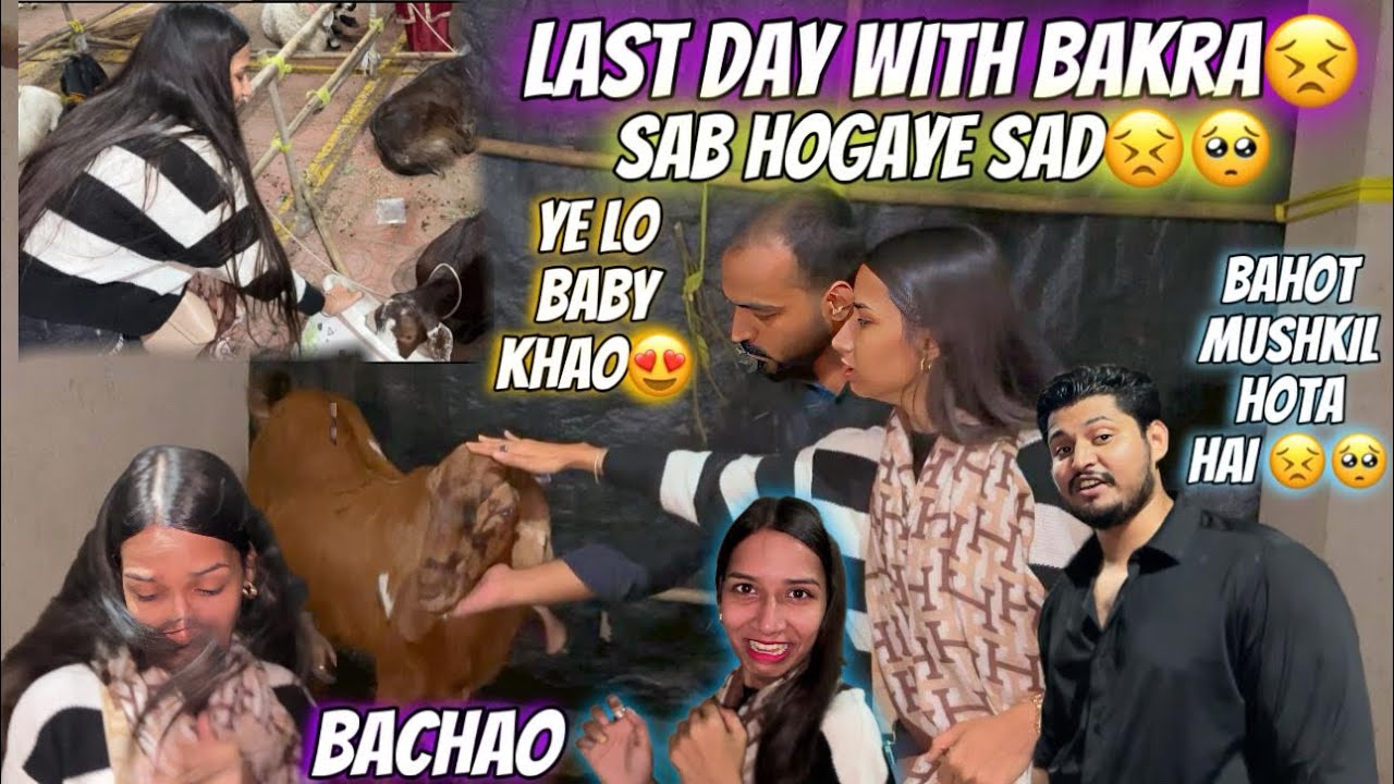 Hindu hokar bakra eid banari ho🥺| Last day sab emotional 🥺bahot muskil hota hai😣| Aarti vlogs |
