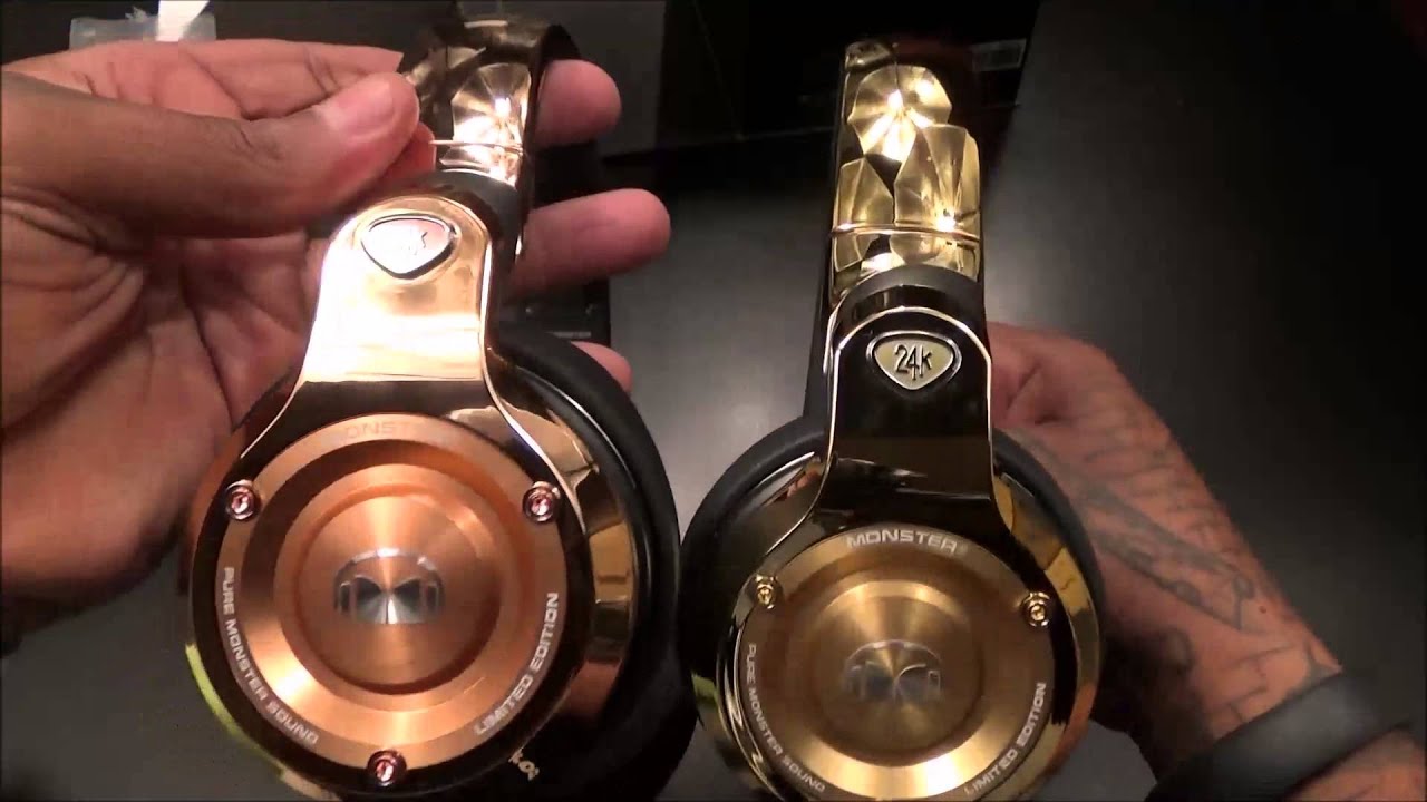 Monster 24K Rose Gold Professional DJ-style headphones