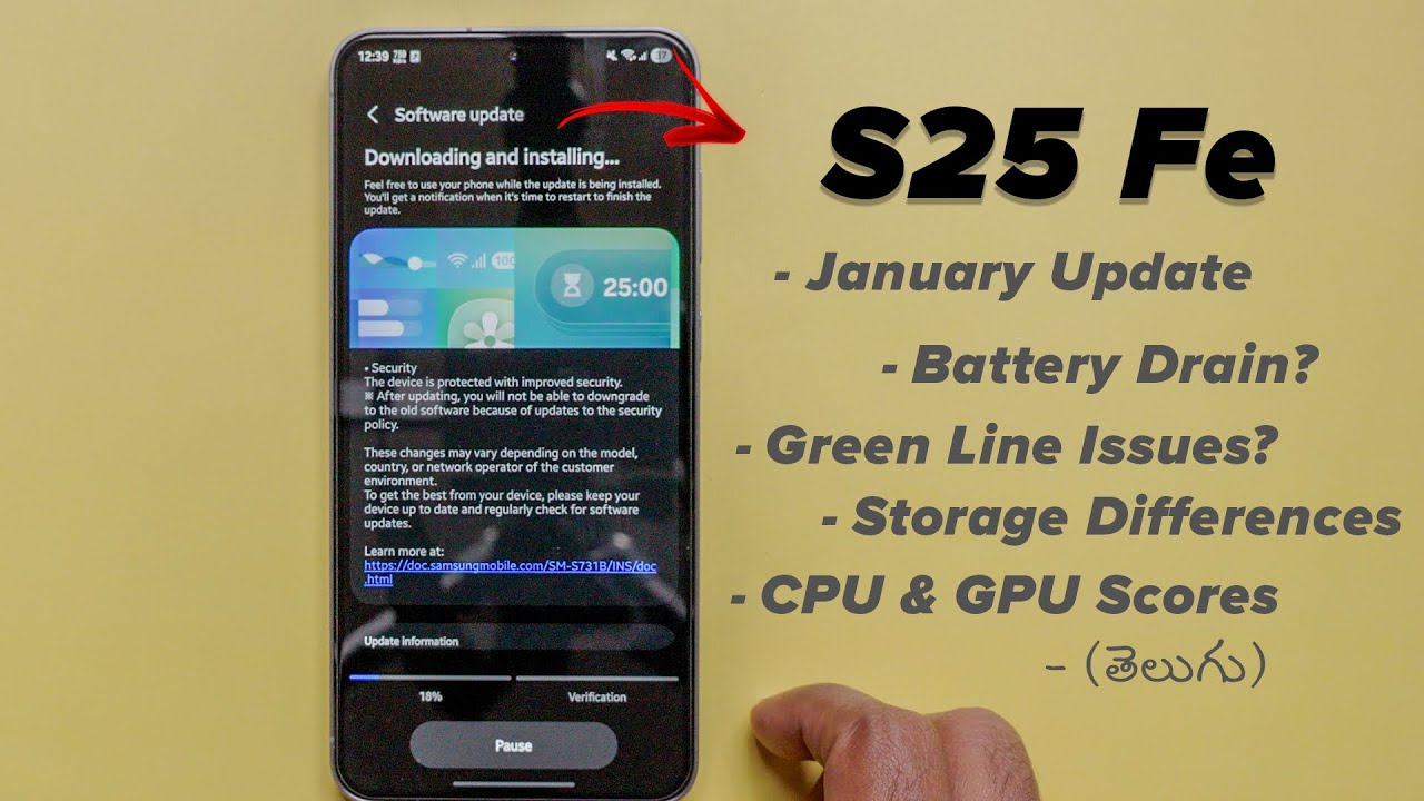 Samsung S25 FE January Update Review – Install or Skip? 🤔 (Telugu)
