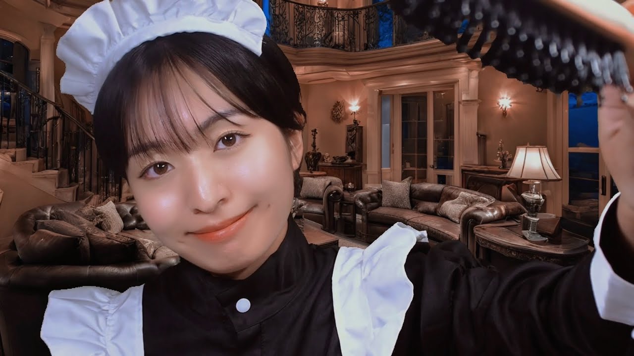 【ASMR】お嬢様を愛してやまないメイドのヘッドマッサージ＆ブラッシング【ロールプレイ】