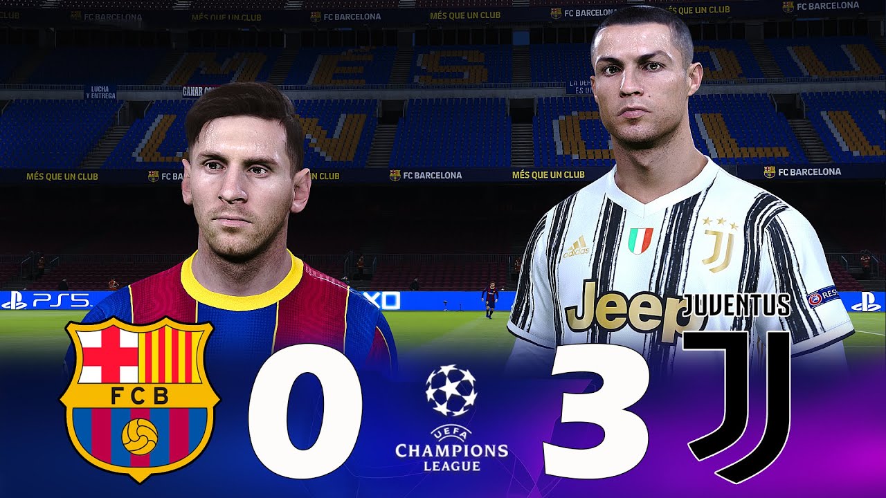 Recreación Barcelona 0-3 Juventus - Uefa Champions League 2020