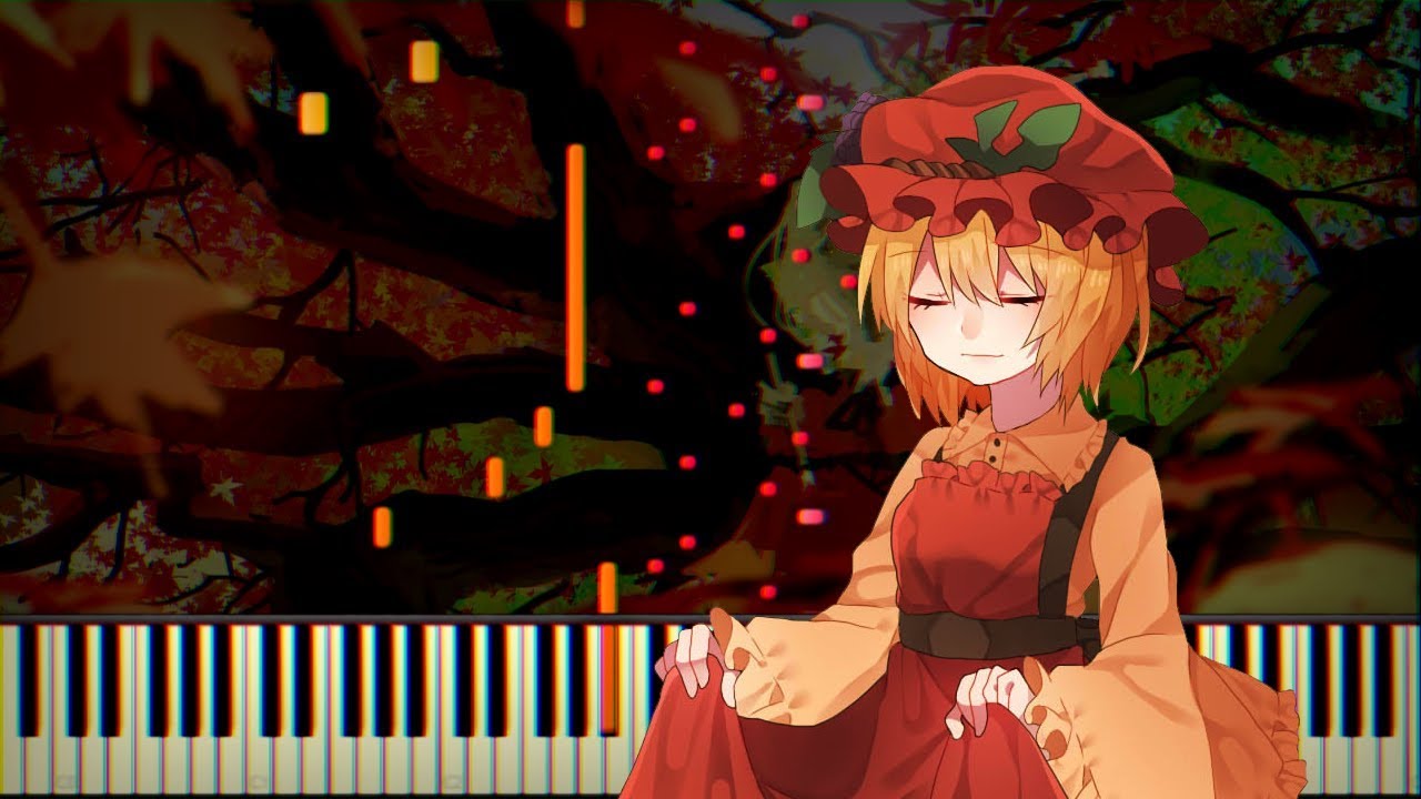 [Piano Solo] Touhou 10 - A God That Loves People ~ Romantic Fall | Synthesia Tutorial | Arrangement