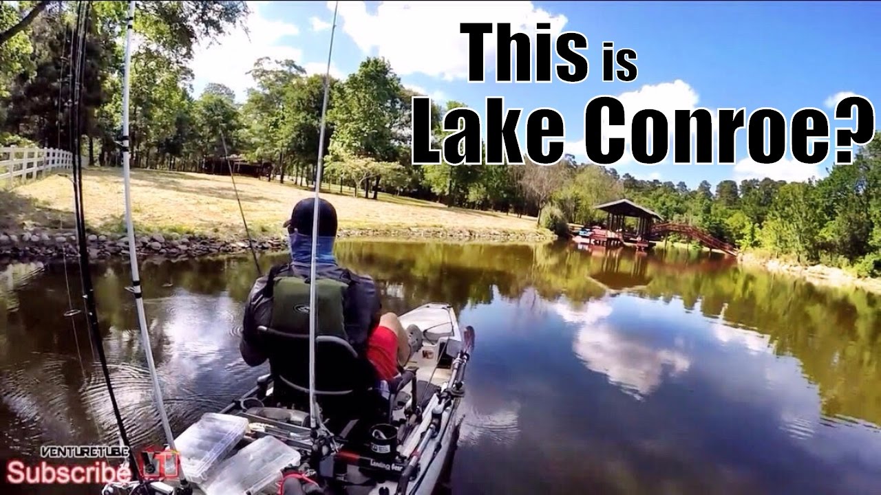 Kayak Bass CHALLENGE!  3 Longest Bass Stowaway Marina Lake Conroe Texas