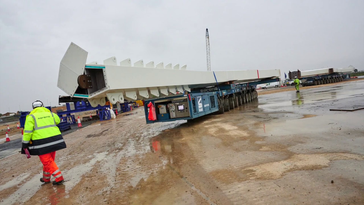 Installation of the Swavesey bridge - A14 Cambridge to Huntingdon