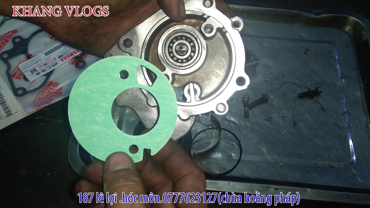 CÁCH THAY RON PHỐT CHO BƠM NƯỚC  GIẢI NHIỆT NOUVO LX