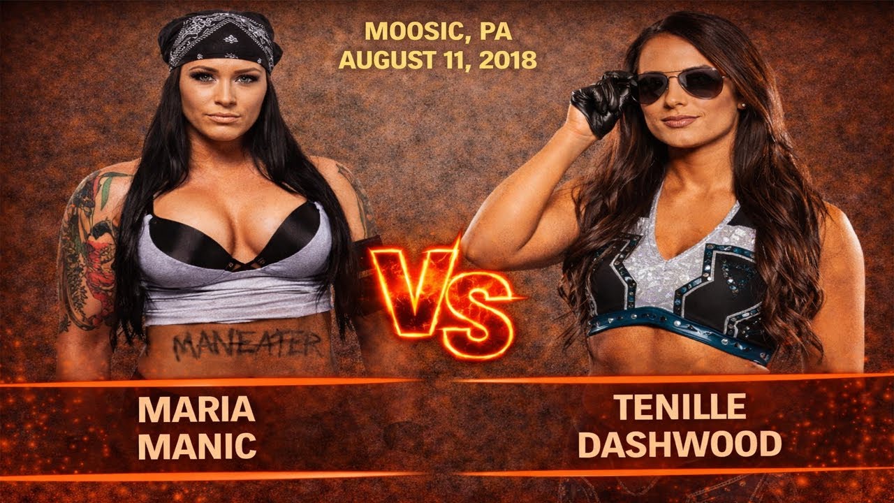Maria Manic vs. Tenille Dashwood (Emma) in Moosic, PA on August 11, 2018 at Big Time Wrestling
