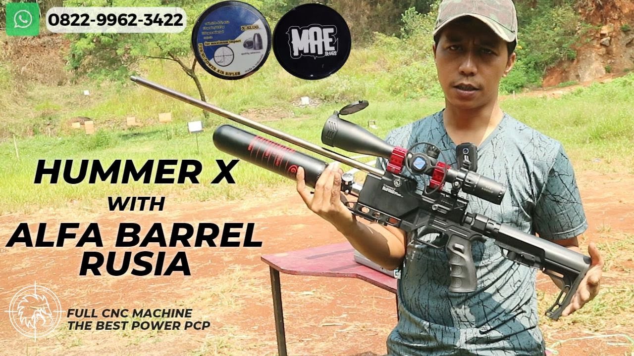 TES LARAS ALFA MADE IN RUSIA | HUMMER X - MAE SLUG 15.6GR 998 FPS.. CADAS