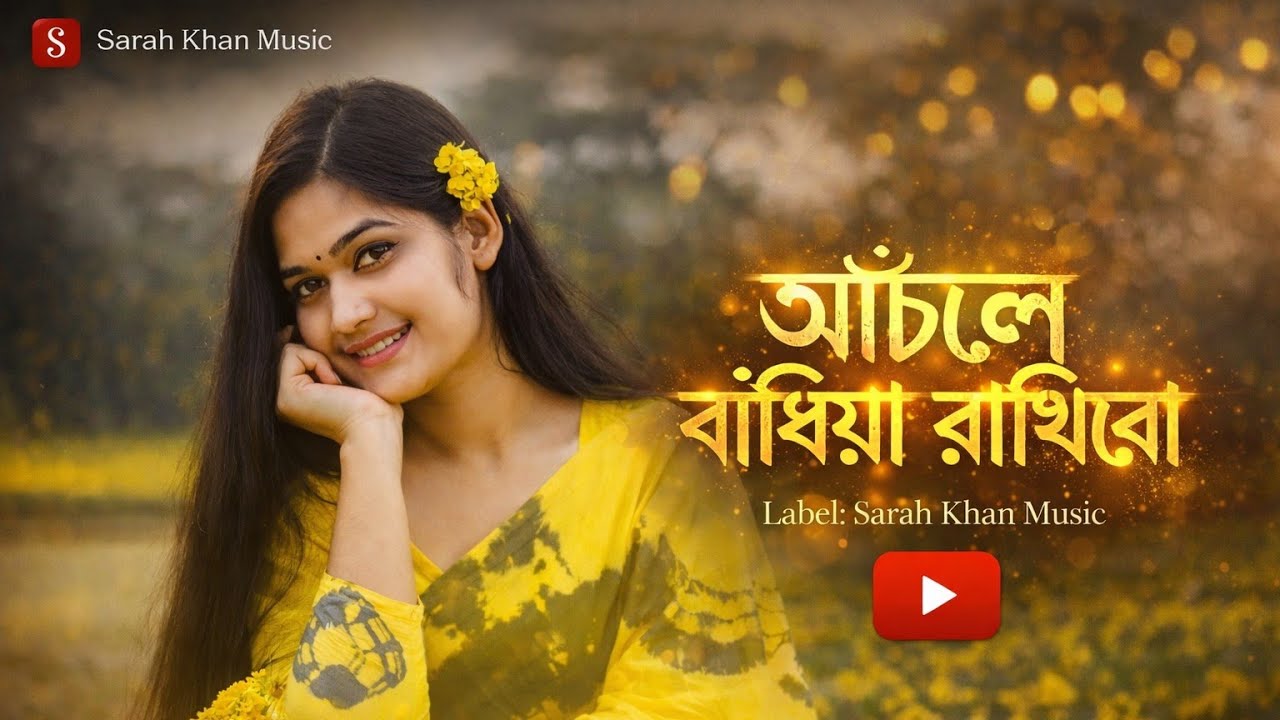 Achole Bandiya Rakhibo Tumare  |  আঁচলে বাঁধিয়া রাখিবো রে তোমারে |  New  Sad Song Sarah Khan Music