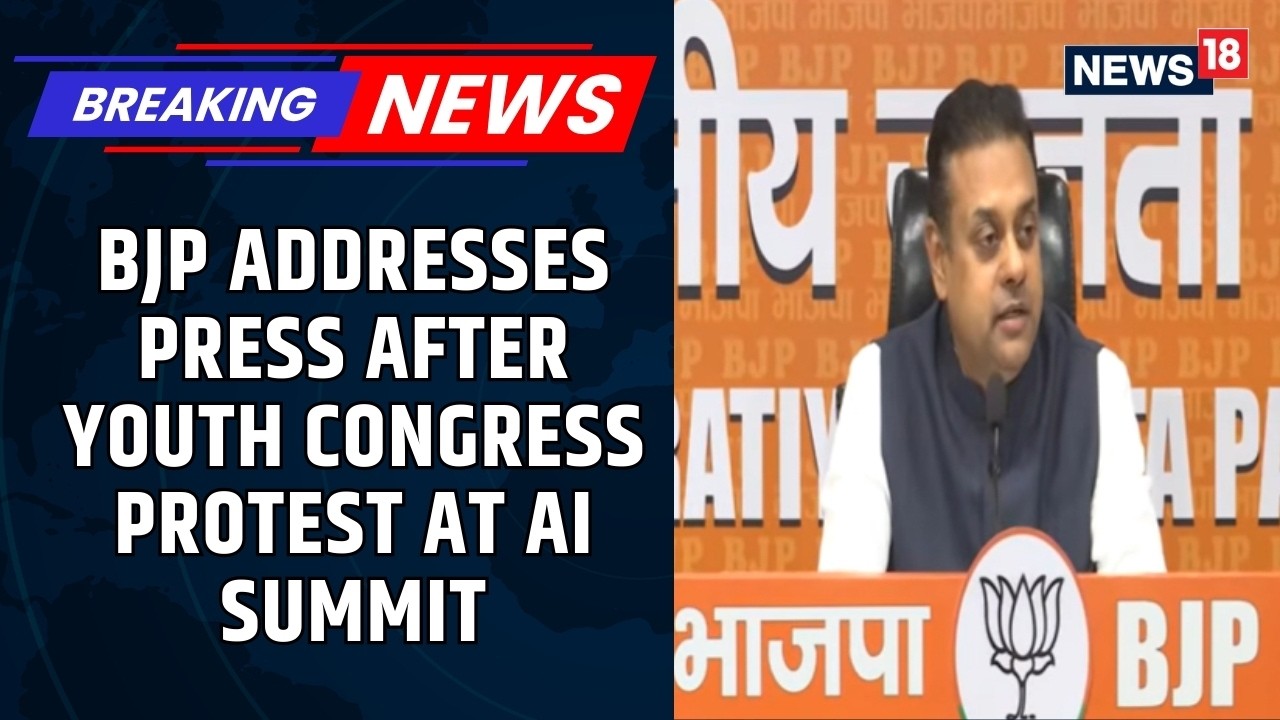 Bjp Addresses A Press Conference After The Protest Organised By The Indian Youth Congress | News18