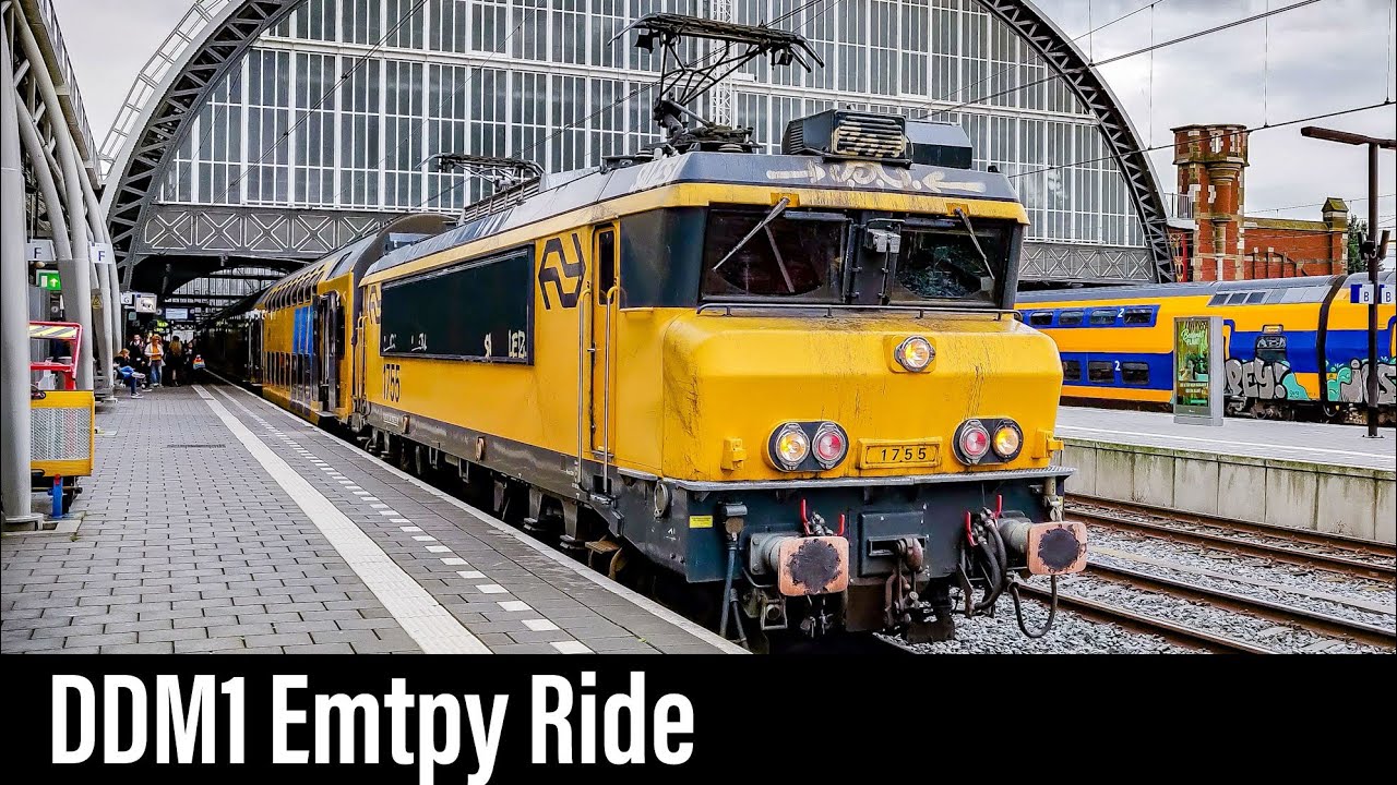 Train Cab Ride NL / DDM1 Loc 1700 Special / Amsterdam CS - Haarlem / May 2019