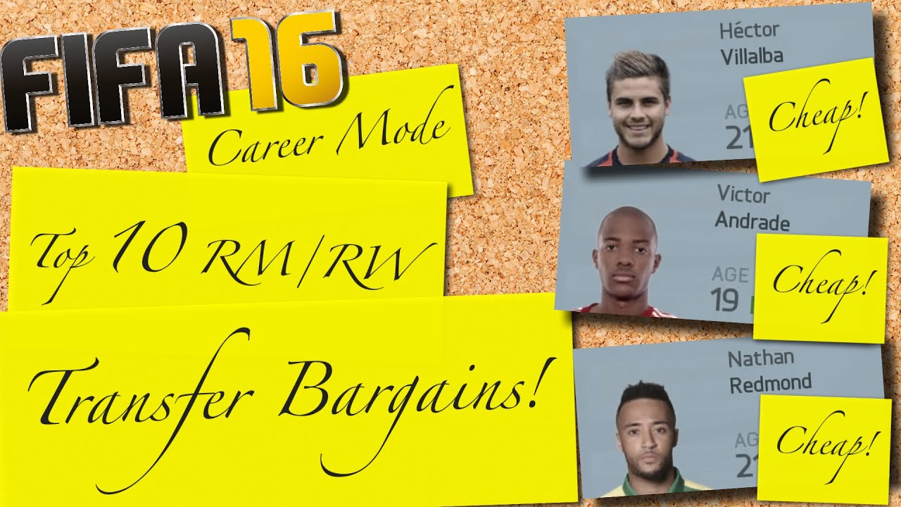 FIFA 16 | Top 10 RM/RW Transfer Bargains | Career Mode