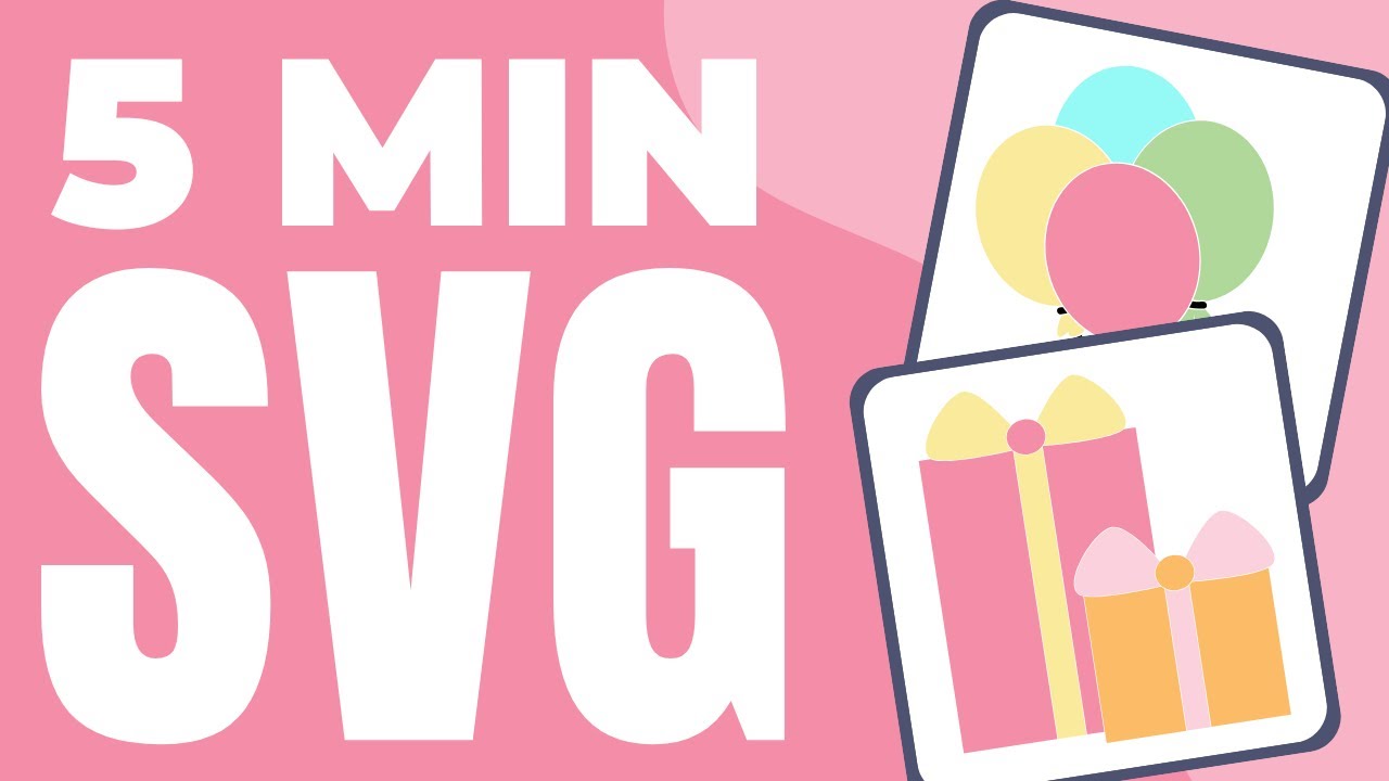 Creating Birthday SVG Designs | 5  Minute SVG Challenge✨#svgfiles #artchallenge #svg