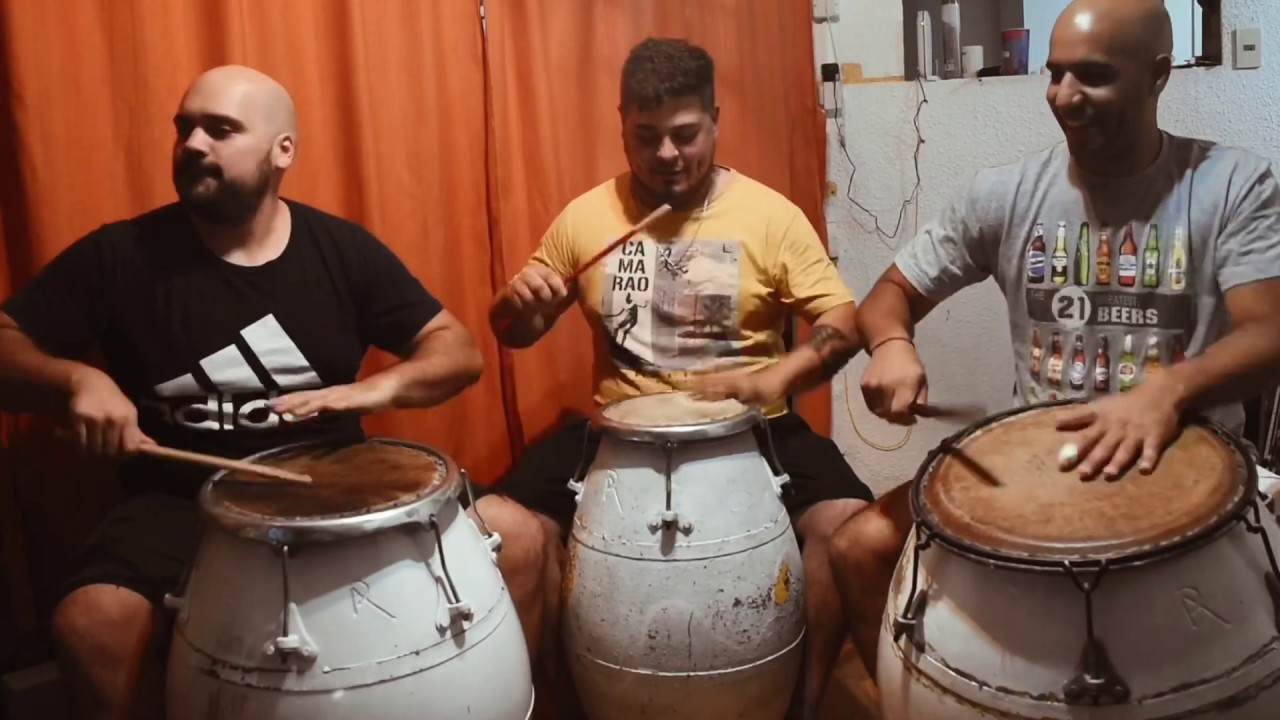 Candombe Arreglo de Tambores Uruguay Chico Piano Repique y Madera
