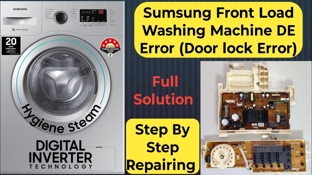 Sumsung Front Load Washing Machine DE Error Repairing Step By Step #sumsung 