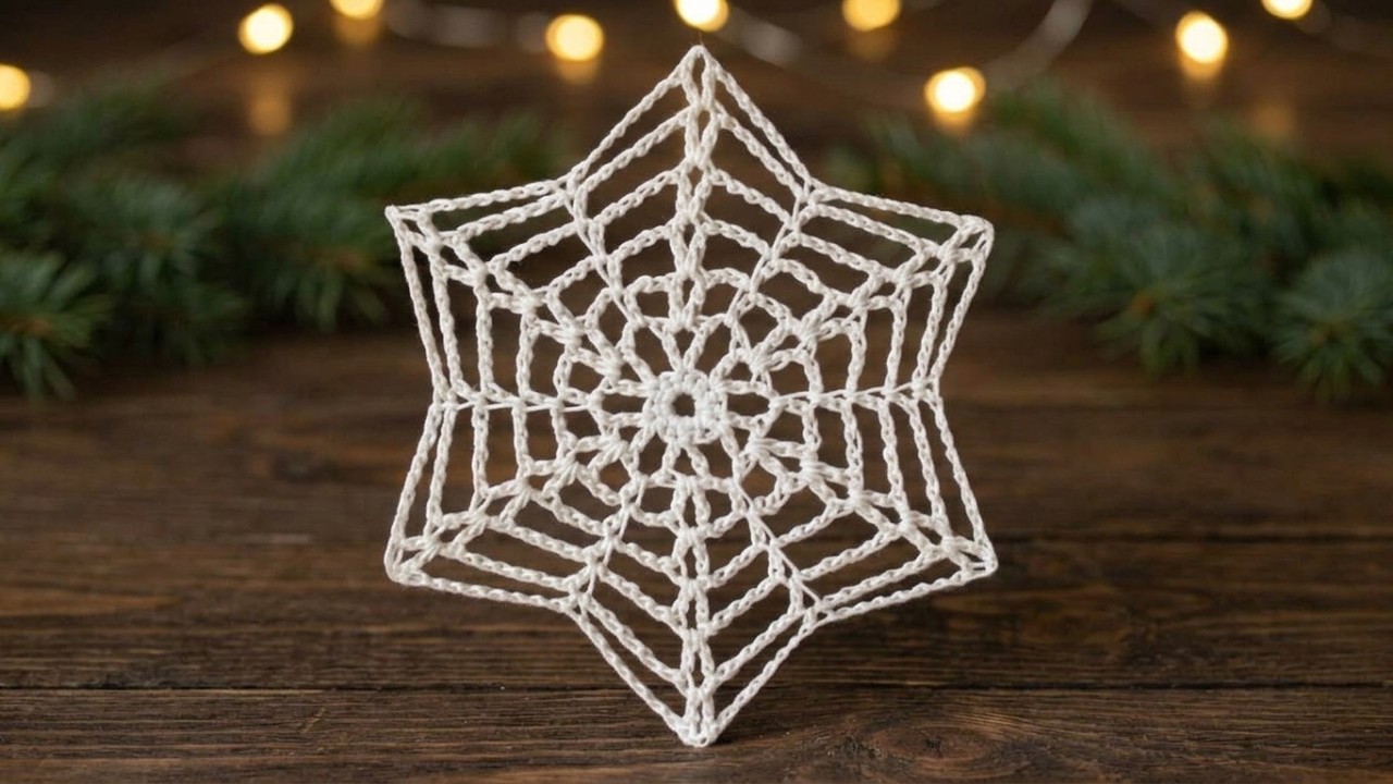 gwiazda na szydełku - wzór 2 / crochet star