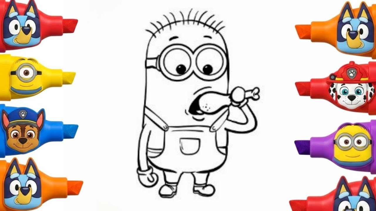 How To Draw A Minion Easy Step By Step | Drawing For Kids