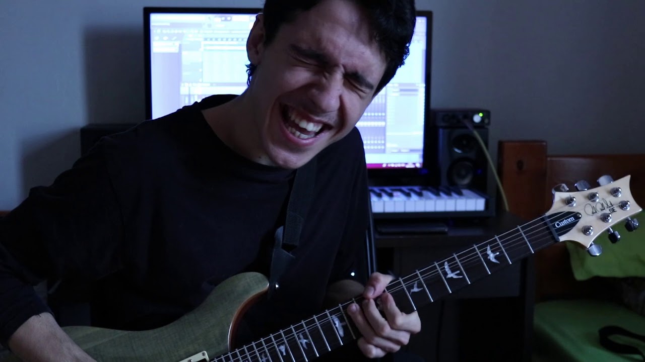One take Blues guitar solo with PRS SE Custom 24