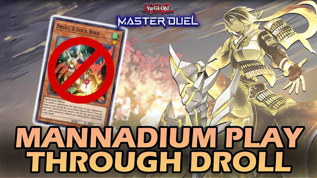 MANNADIUM PLAYING THROUGH DROLL COMBO IN YUGIOH MASTER DUEL
