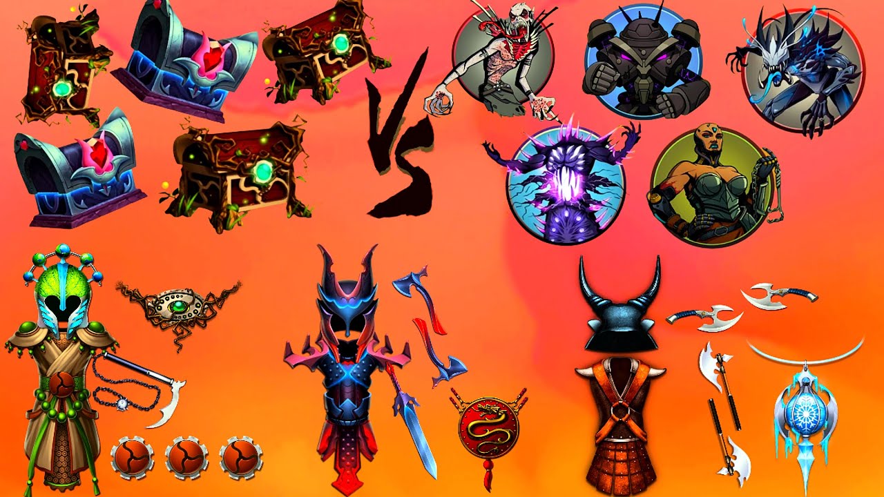 💥ЧЕЛЛЕНДЖ! ИГРАЮ НАГРАДАМИ ИЗ СУНДУКОВ ПРОТИВ БОССОВ 3 И 4 ЯРУСОВ💥 | SHADOW FIGHT 2