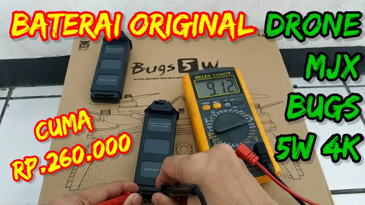 Baterai Drone MJX Bugs 5W 4K ORIGINAL