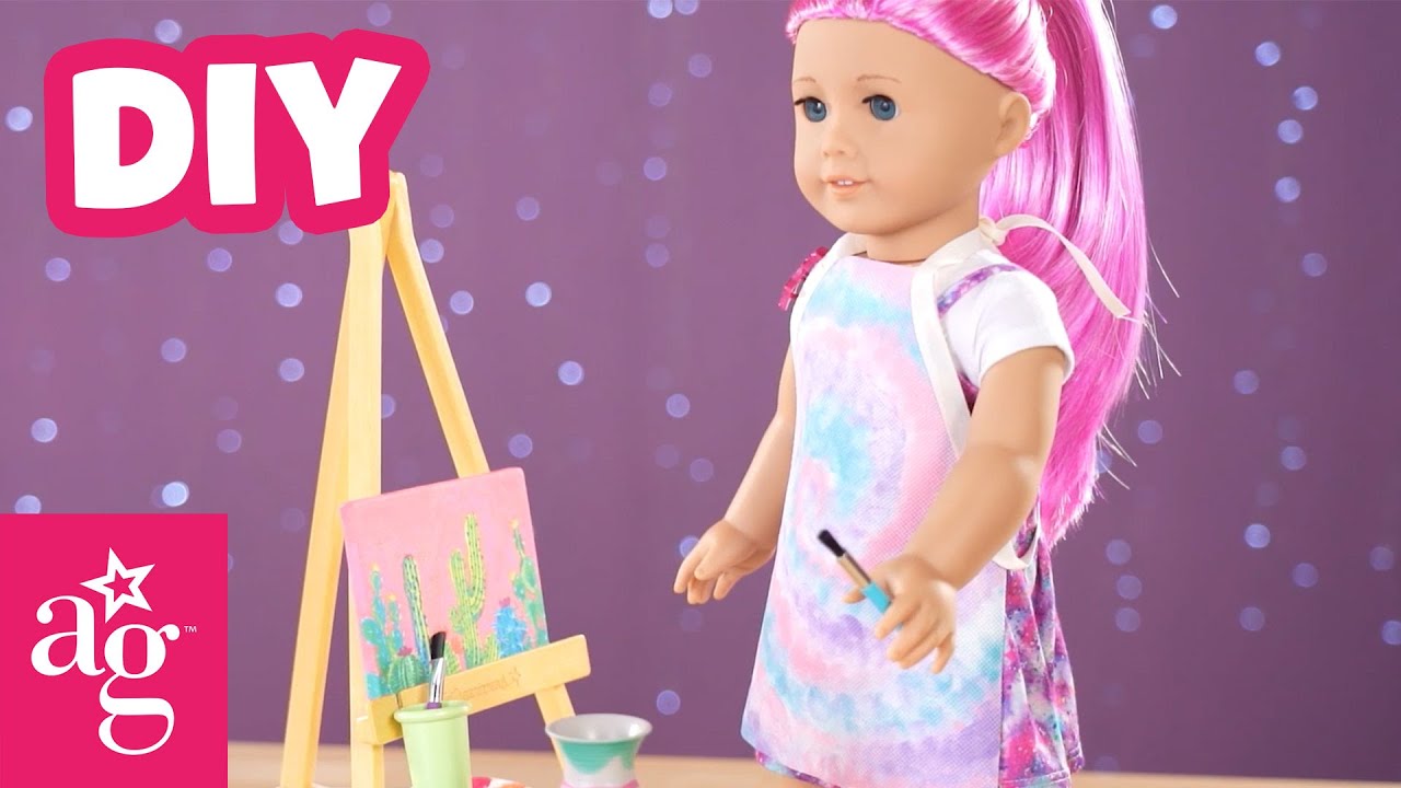 Art Class Tie Dye Apron for Your Doll | Doll DIY | @AmericanGirl
