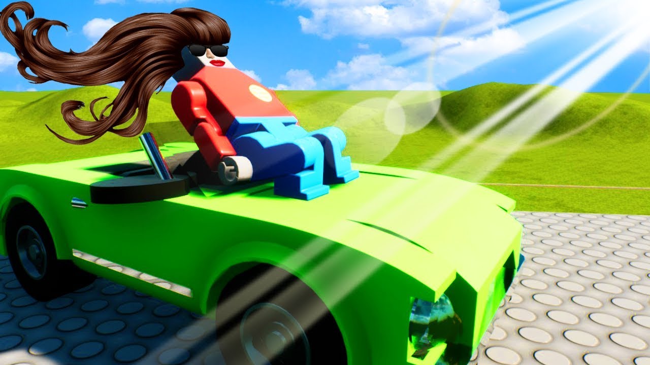 Four Best Friends have a Lego Demolition Derby in The Lego City of Brick Rigs