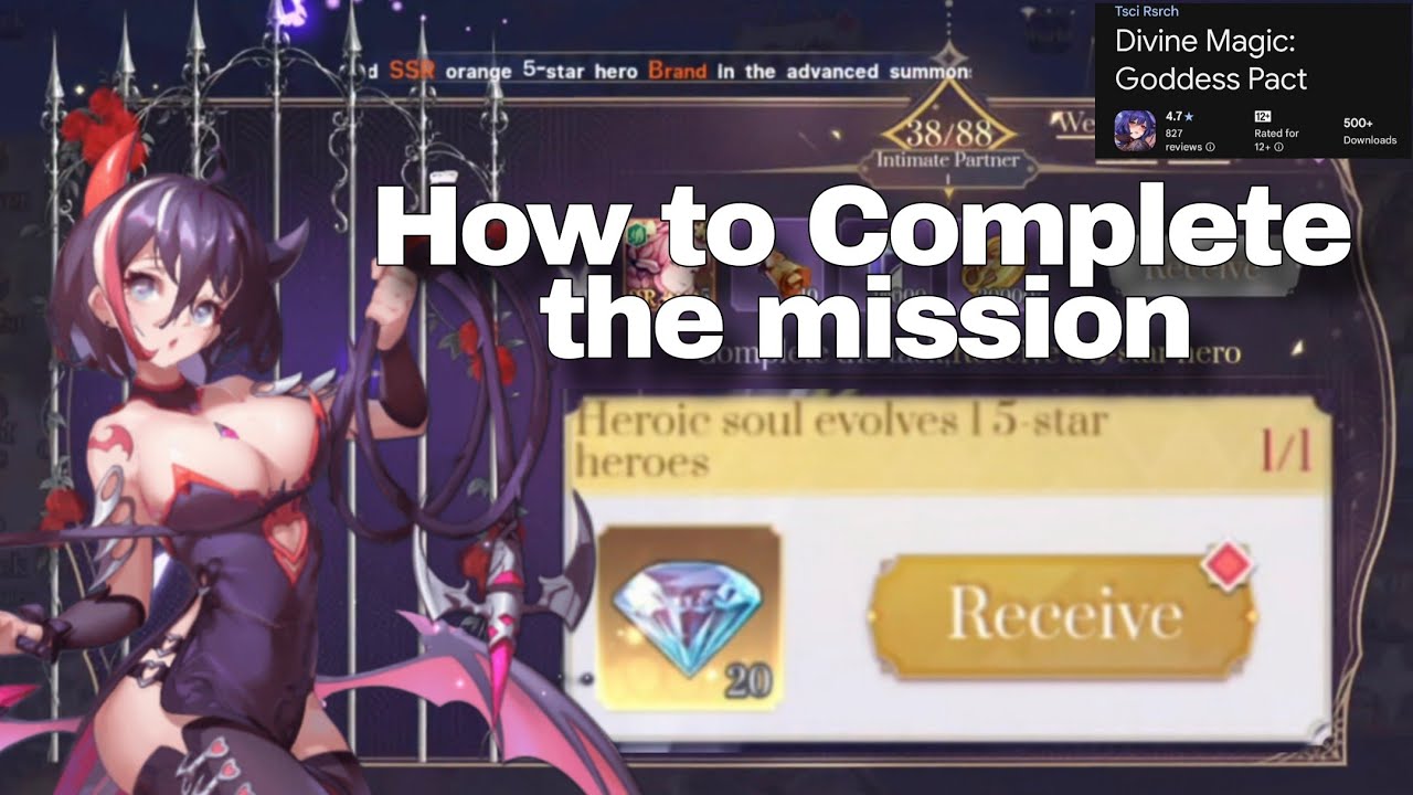 How to Complete the 1 to 5-Star Soul Evolve Mission in Divine Magic Goddess Pact
