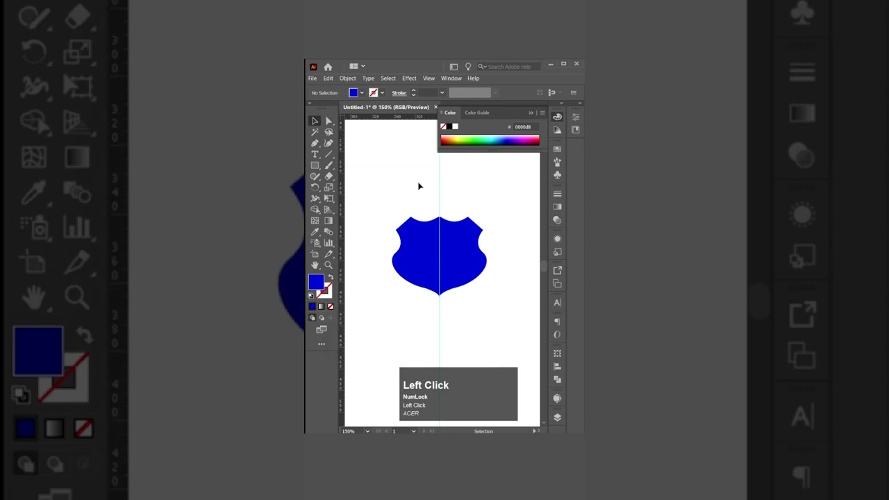 how to create easily shield shape in adobe illustrator