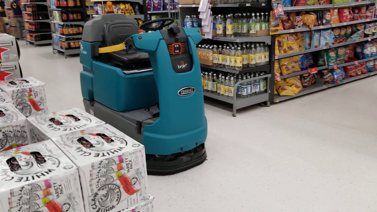 Robot floor cleaner at Walmart